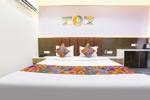 Lakens van Egyptisch katoen, luxe beddengoed, een kluis op de kamer