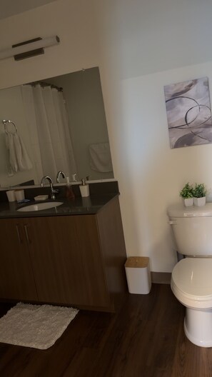 Dusche, Handtücher, Toilettenpapier