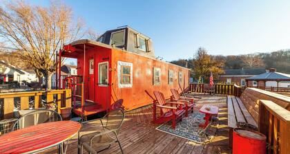Unique train-car stay at the Katy Caboose!
