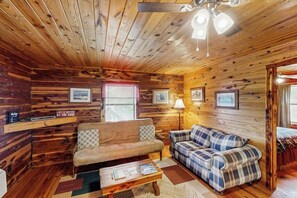 TV, DVD player - Charming riverfront condo with river access for swimming, boating & fishing (Hot Springs)