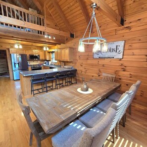 Dining - Expansive lakefront cabin with game room and yard! (Leitchfield)
