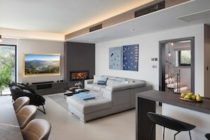 Living room - Villa Valmata Adriatic Pearl /w Pool & Wellness (Rasa)