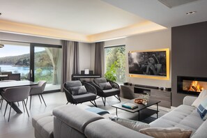 Family Villa, Multiple Bedrooms, Sea Facing (Villa Valmata Adriatic Pearl) | Living area - Villa Valmata Adriatic Pearl (Rasa)