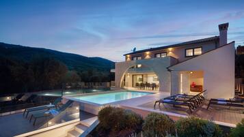 Family Villa, Multiple Bedrooms, Sea Facing (Villa Valmata Adriatic Pearl) | Pool | Seasonal outdoor pool