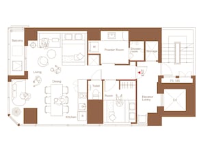 Quarto triplo superluxo | Cofres nos quartos, cortinas blackout, ferros/tábuas de passar roupa