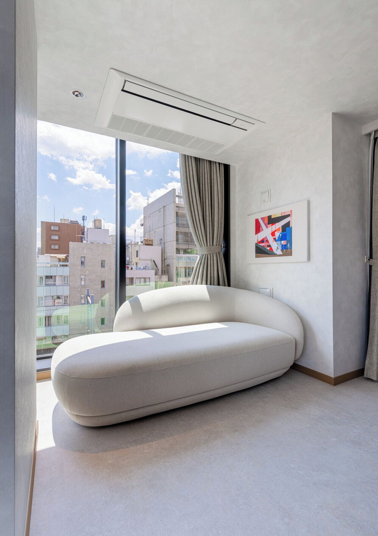 Luxury Triple Room | Living area | 55-inch LCD TV with digital channels
