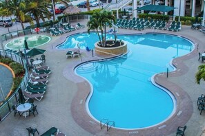 Pool - 2-bedroom oceanfront condo in serene Cocoa Beach with cool ocean breeze (Cocoa Beach)