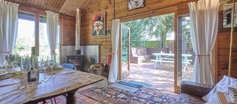 Cozy chalet in a forested area