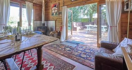 Cozy chalet in a forested area
