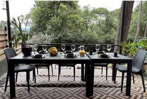 Outdoor dining - Private house in Avándaro for 8 : jacuzzi included : 5 min to town (Valle de Bravo)