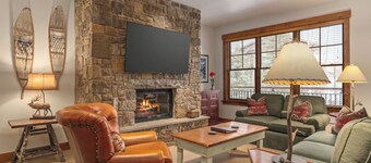 3-bedroom resort in terrific Teton Village with fitness room and AC