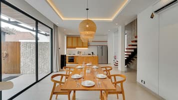 Villa, Pool View | Dining room