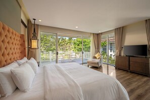 Ropa de cama de alta calidad y minibar 