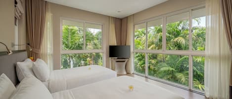 Deluxe-Villa, 4 Schlafzimmer, Poolblick