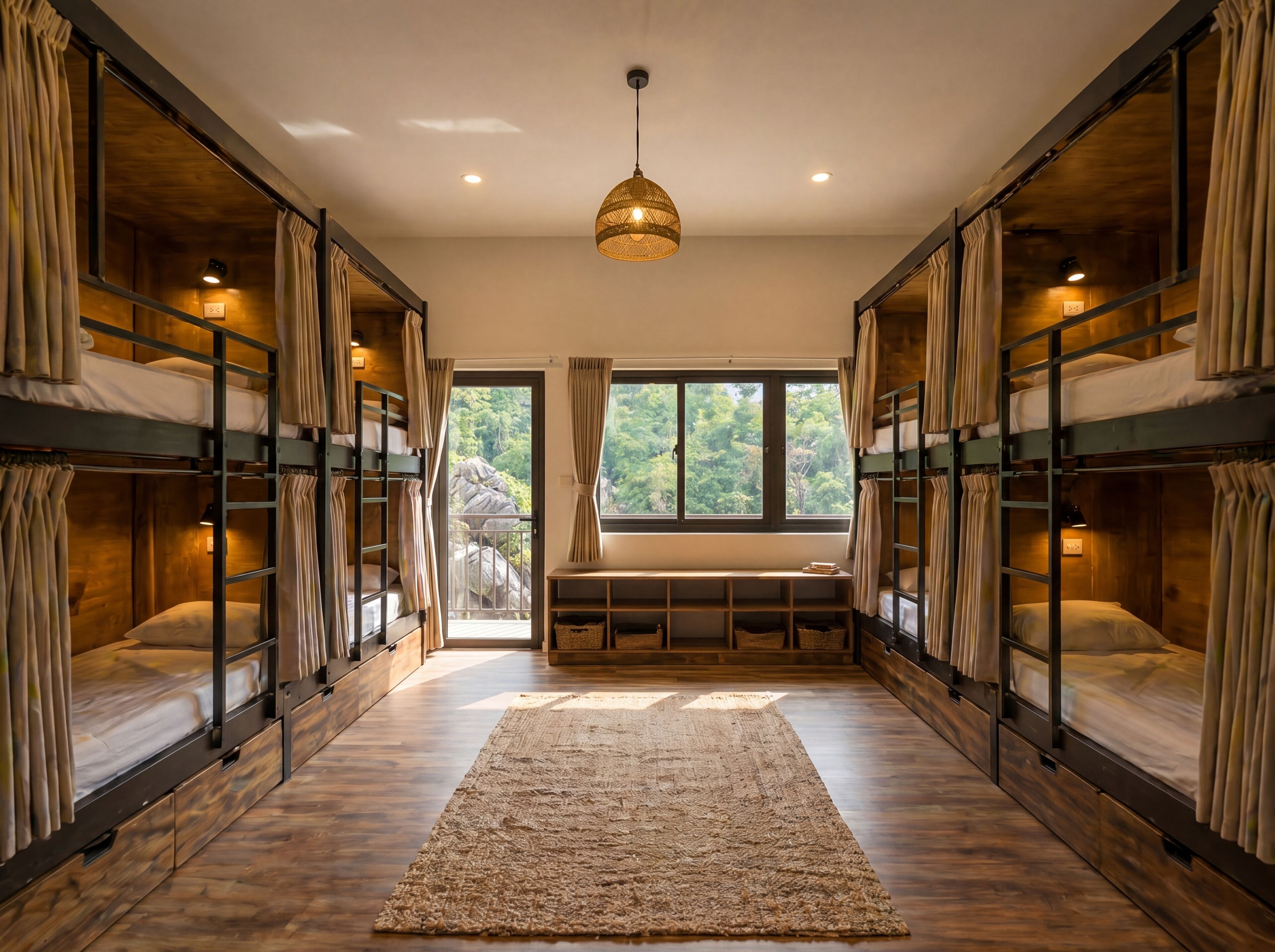 Dortoir Partagé, vue colline