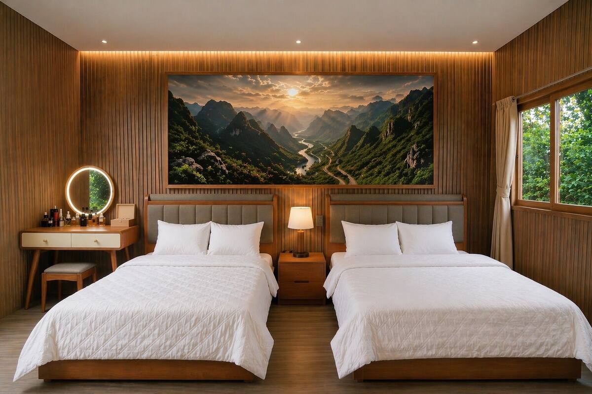 标准双人房, 花园景观