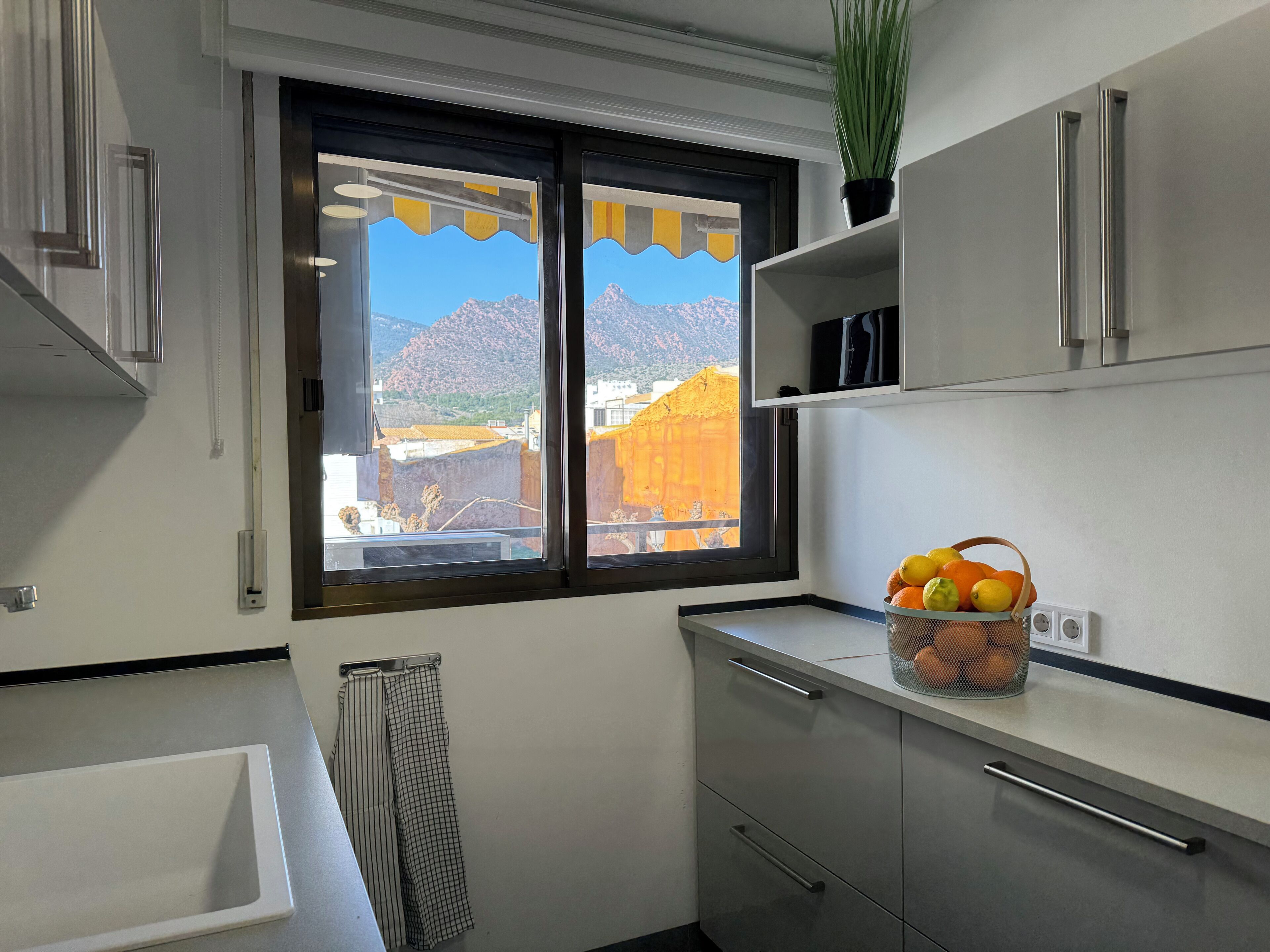Microondas, horno, placa de cocina y lavavajillas