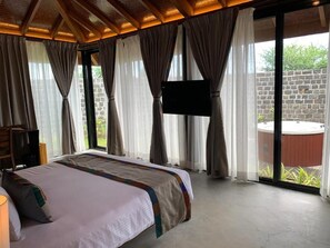 Double Room, Garden View | In-room safe, desk, laptop workspace, blackout drapes