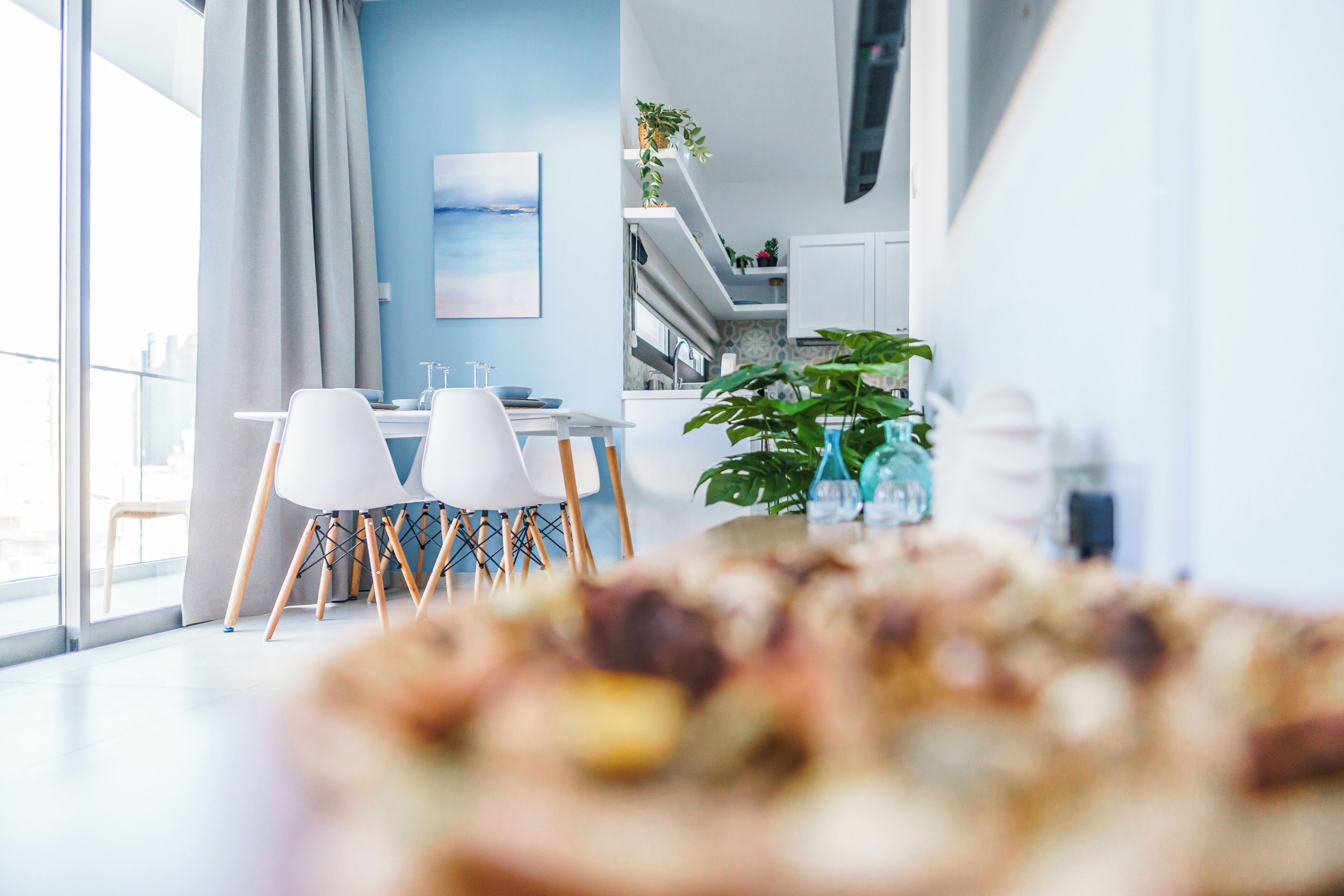 Appartement, balcon, vue ville | Restauration