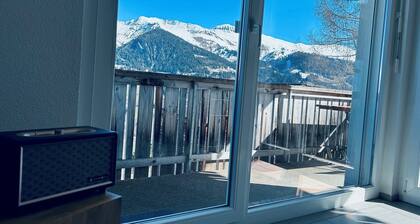 Modern apartment in the mountains with a view of the mountains