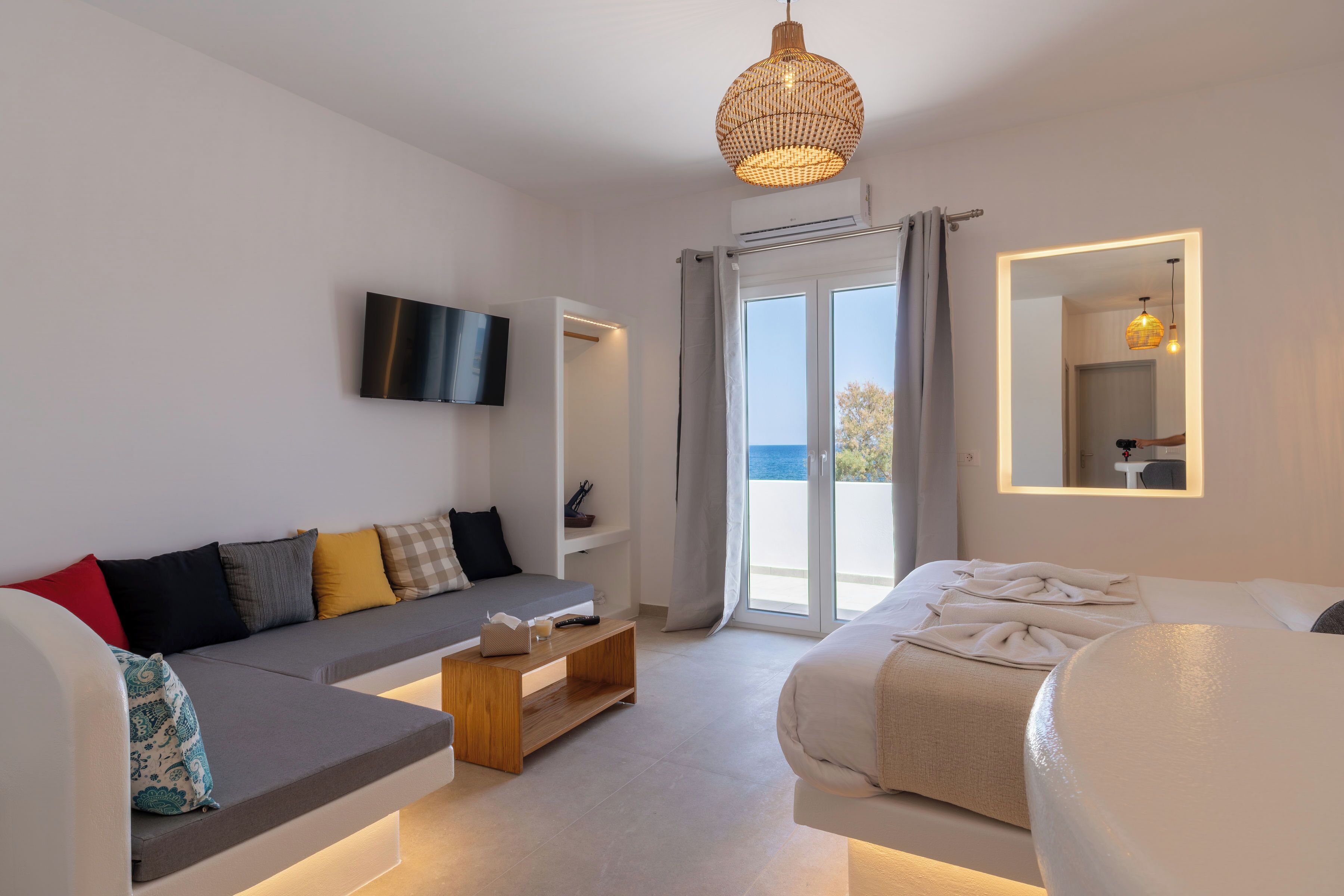 Apartamento executivo, vista para a praia