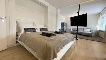 1 Schlafzimmer, Bügeleisen/Bügelbrett, Reisekinderbett, kostenloses WLAN
