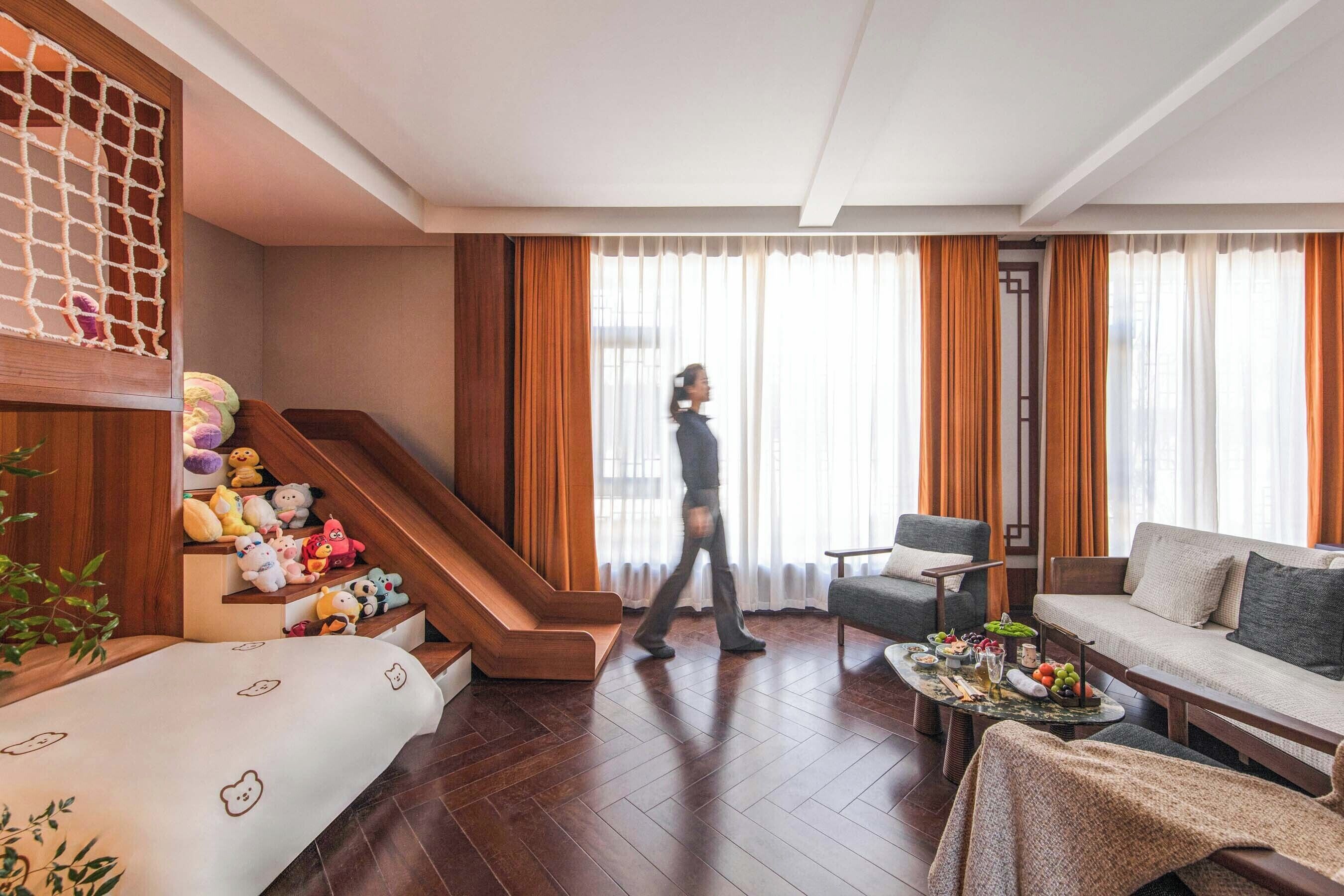 Familien-Suite, Blick auf den Innenhof