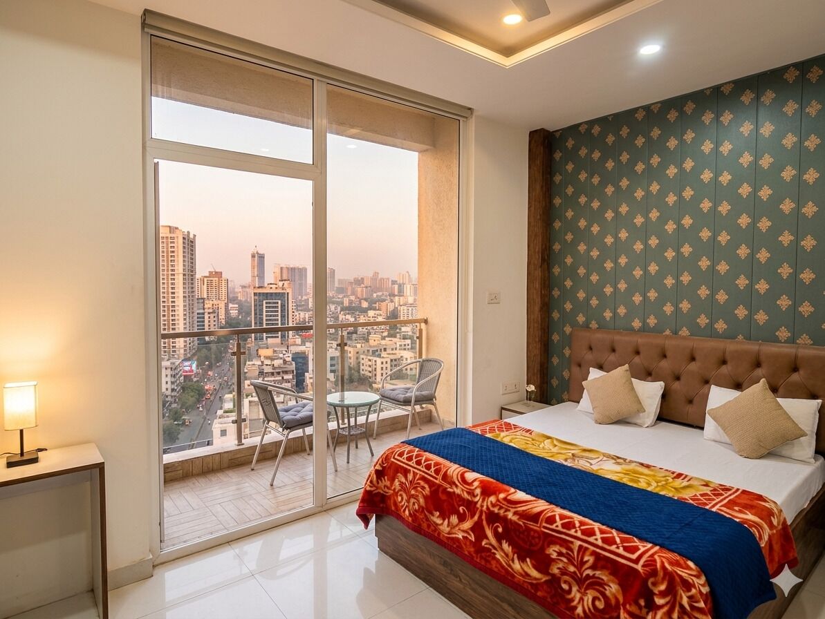 Camera Deluxe, balcone, vista città