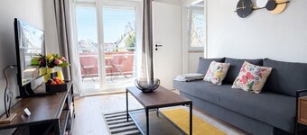Modern apartment with balcony & feel-good ambience