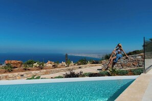 Comfort Villa, Sea View | Pool | Outdoor pool - Plethora Luxury Suites (Malevizi)