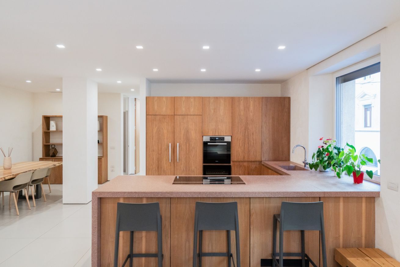 Fridge, microwave, dishwasher