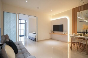Premier Suite, 1 Bedroom, Sea View | Living area - The Shore Premier Suites Kota Kinabalu (Kota Kinabalu)