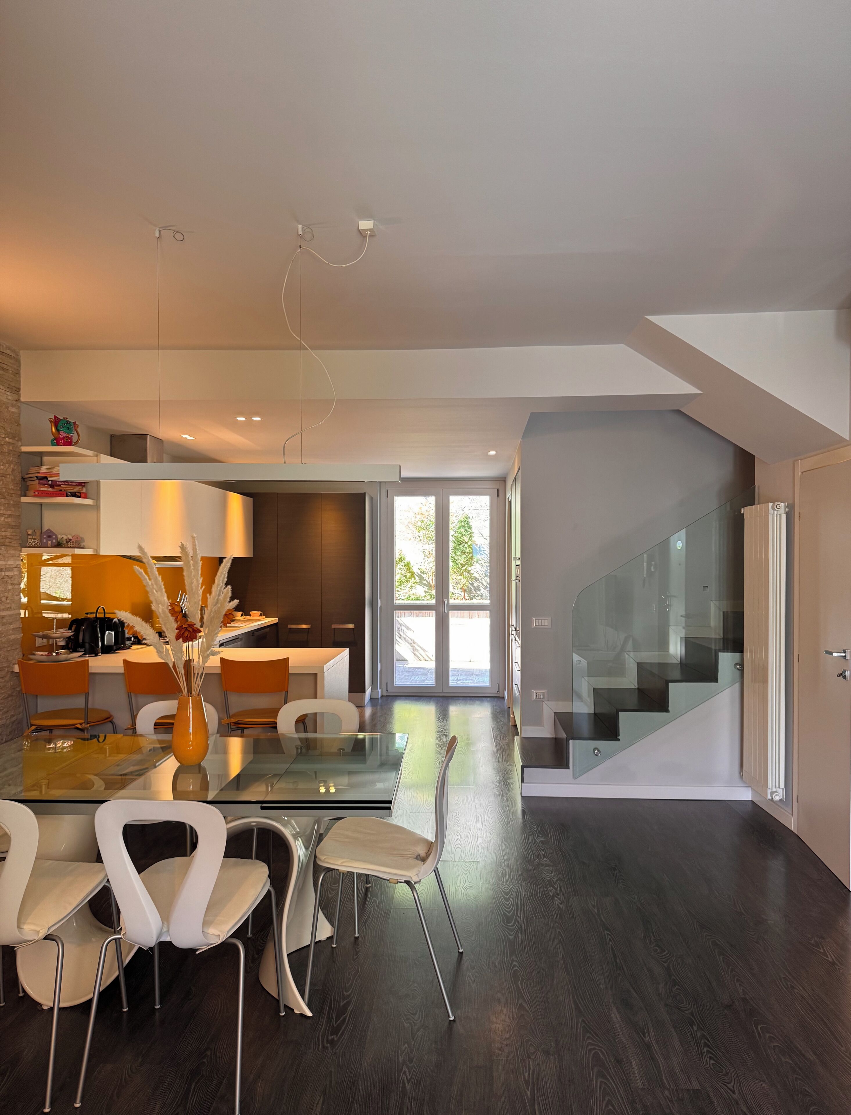 Casa superior, vista para o lago | Área de estar