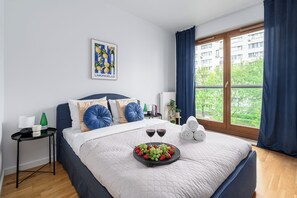Comfort-Apartment, Balkon, Stadtblick