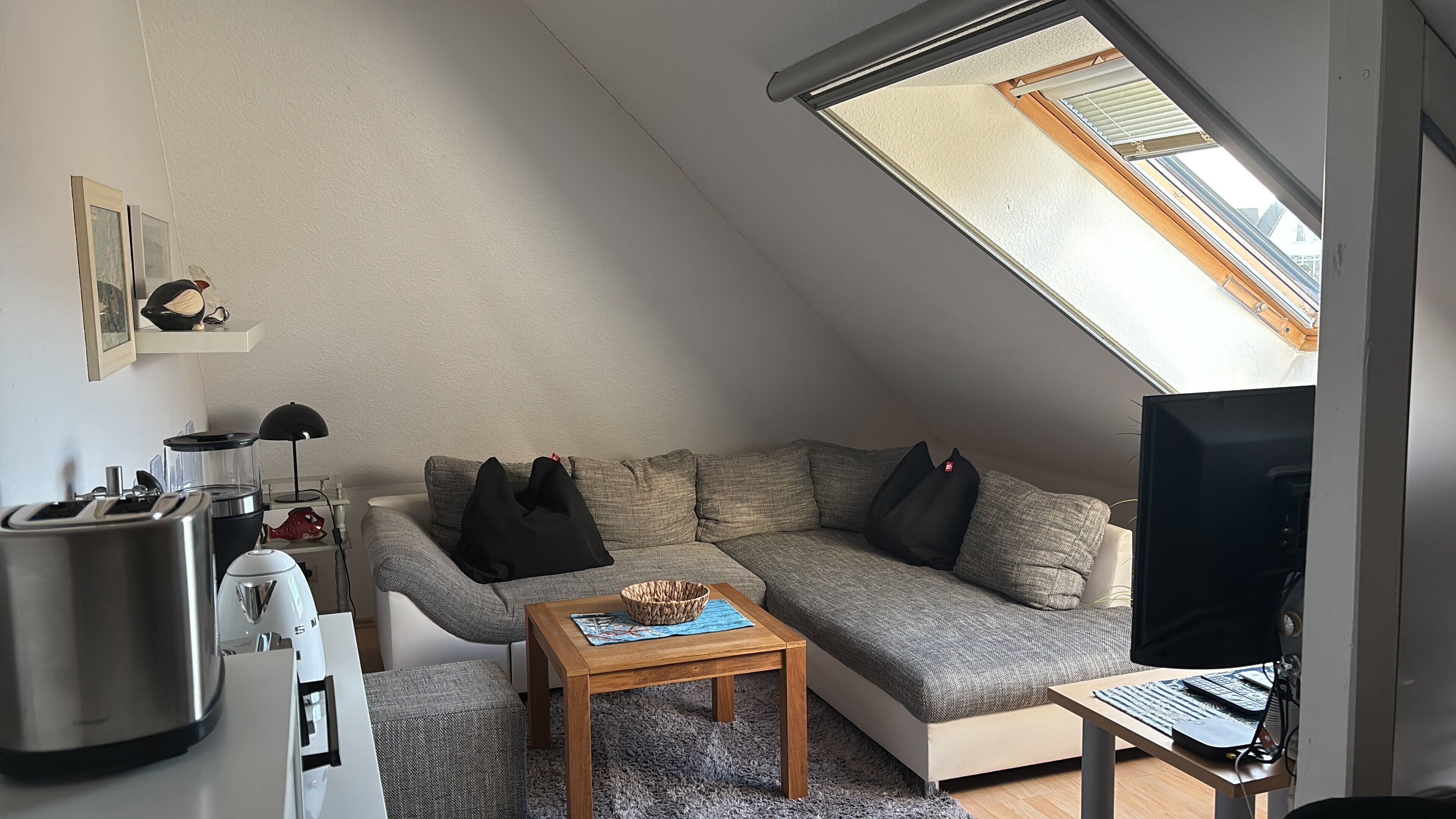 Living area. Apartment 'Ferienwohnung Hühnergott' with Wi-Fi
