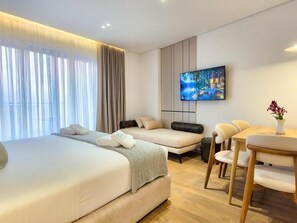 In-room safe, soundproofing, iron/ironing board, free WiFi - Rêve Studio Apartments (Sarande)