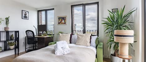 City Apartment, 1 Double Bed with Sofa bed, Non Smoking, City View