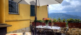 Casa Pisani in a building with garden and swimming pool