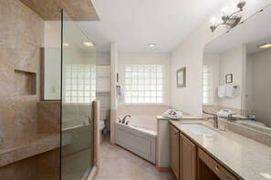 Shower, towels - Dog-Friendly Bayside Home with Private Pool & Hot Tub, Firework Views! (South Padre Island)