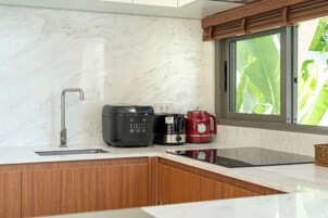 Villa, Non Smoking, Pool View | Private kitchen | Toaster