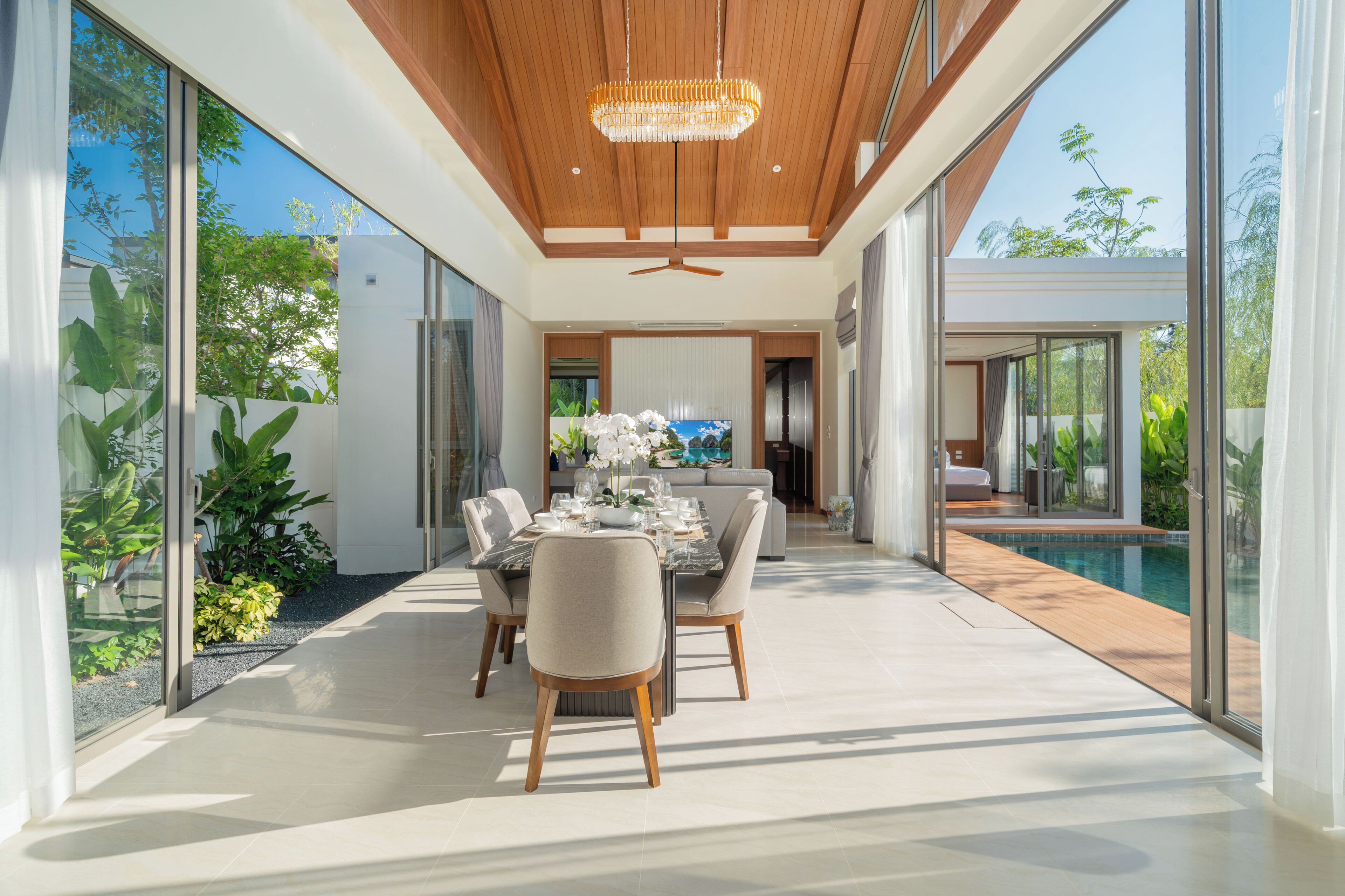 Villa, Non Smoking, Pool View | Outdoor dining