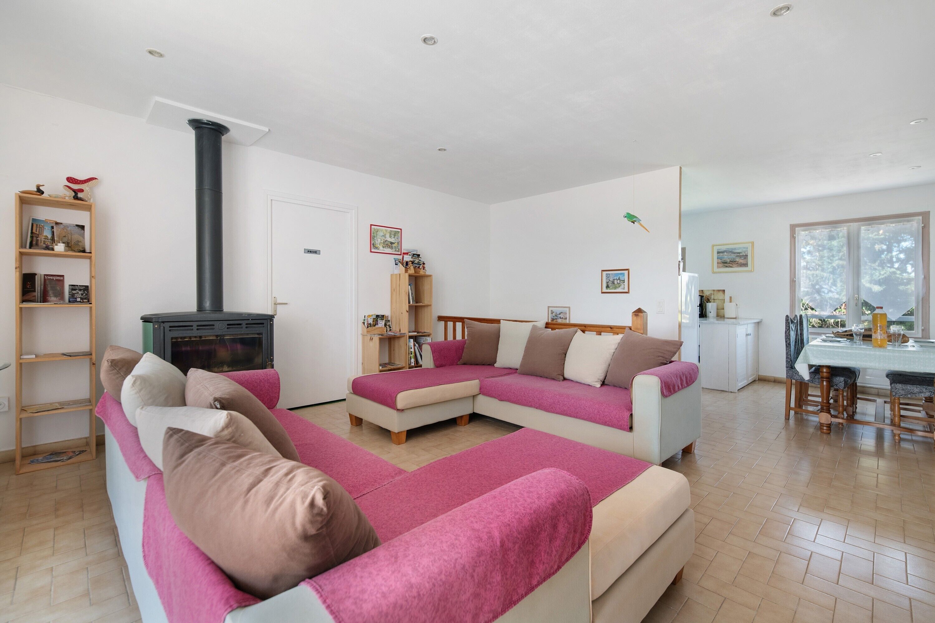 TV, fireplace, DVD player