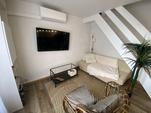 Living area - Cozy villa with AC near beach - 4 guests (Le Barcarès)