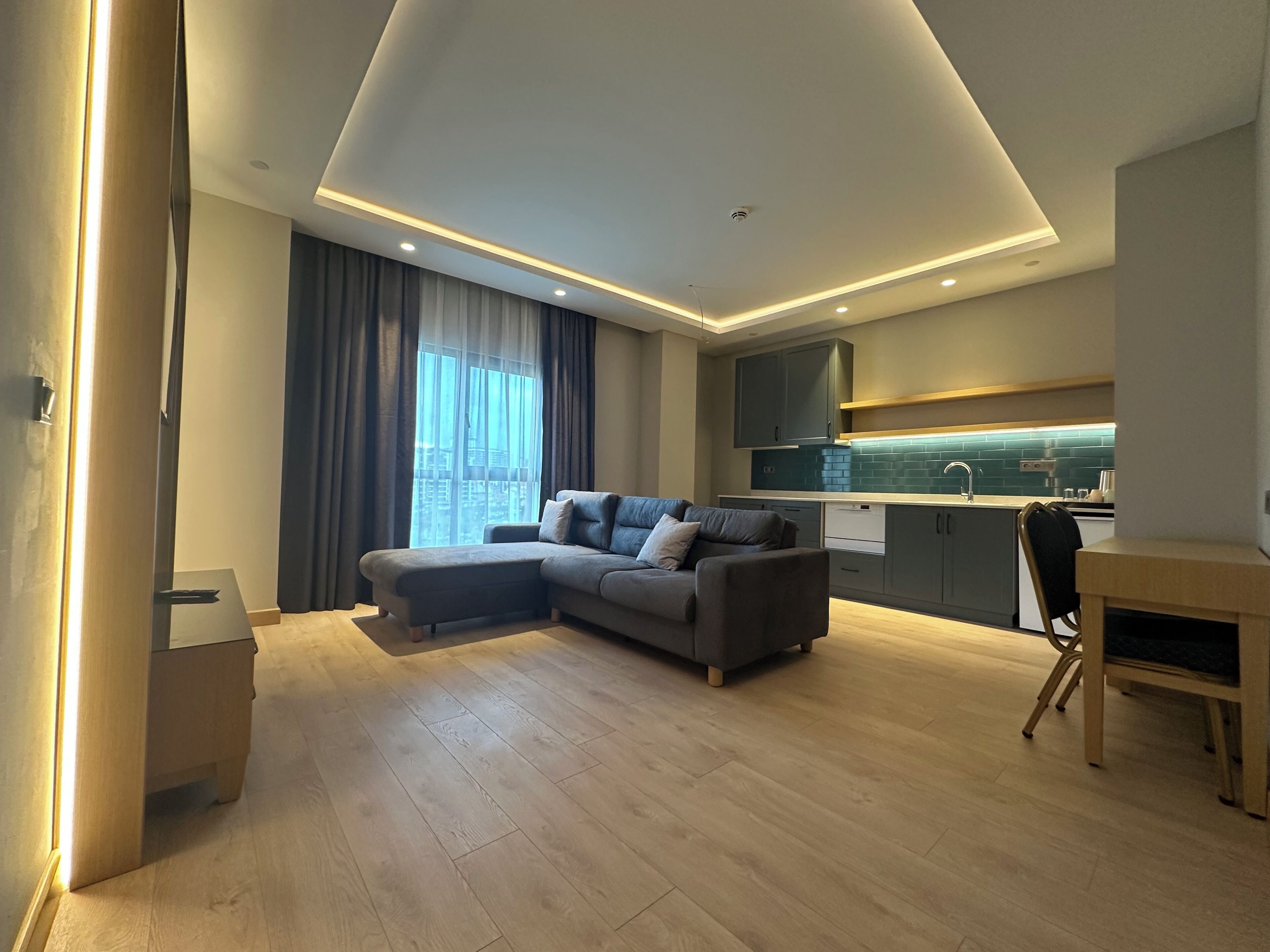 Suite – junior, byutsikt | Oppholdsområde