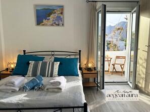 Estudio, balcón, vistas a la montaña | Cortinas opacas y wifi gratis