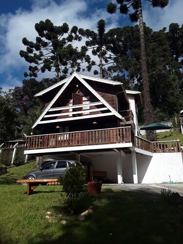 Wooden house.