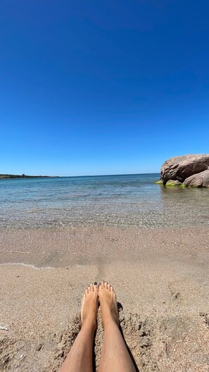 Vlak bij het strand
