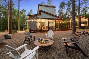 Terrace/patio - 2BR Family Retreat with Bunk Room and Hot Tub (Broken Bow)