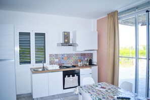 Appartamento Santi vista piscina | 私人廚房 | 兒童餐椅