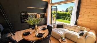 Wooden cottage villa